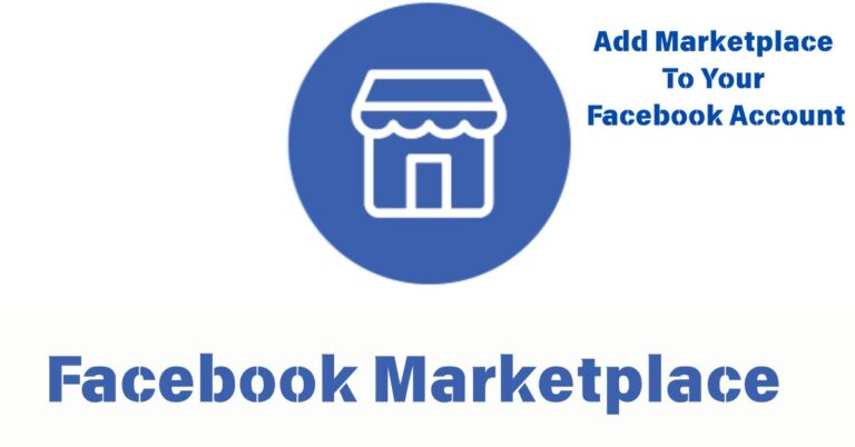 How To Add Marketplace To Your Facebook Account