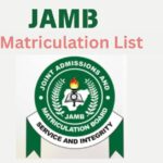 Check JAMB Matriculation List