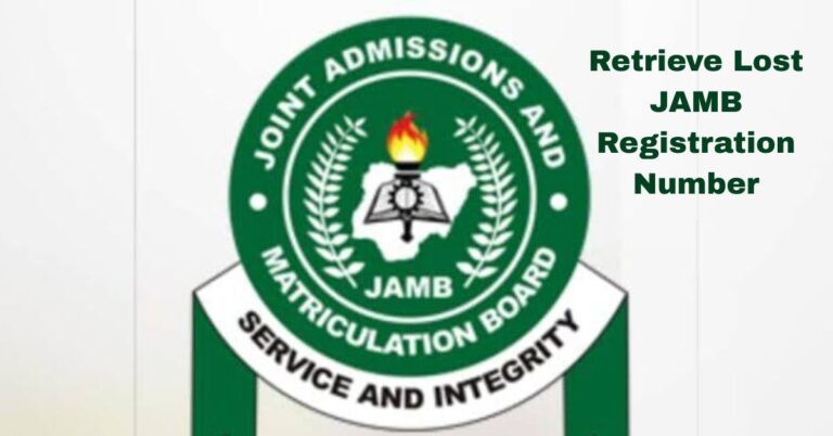 Retrieve Lost JAMB Registration Number