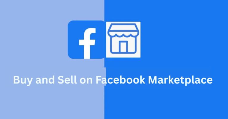 Buy and Sell on Facebook Marketplace