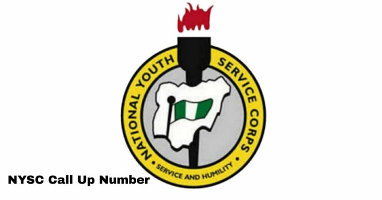 NYSC Call Up Number