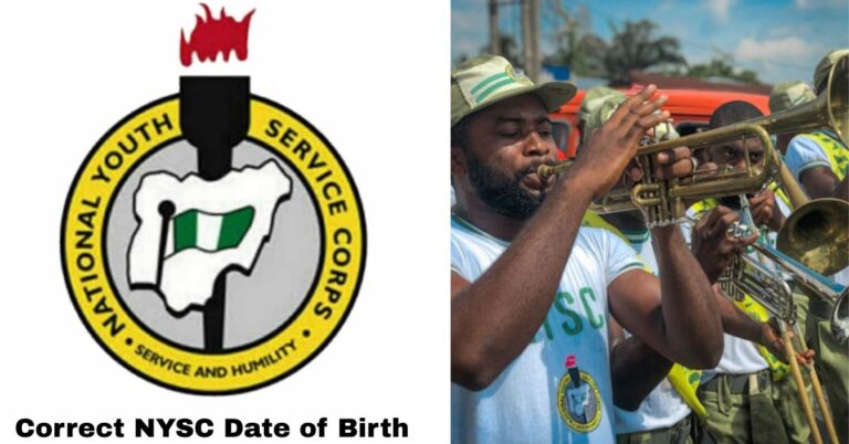 Correct NYSC Date of Birth on NYSC Portal