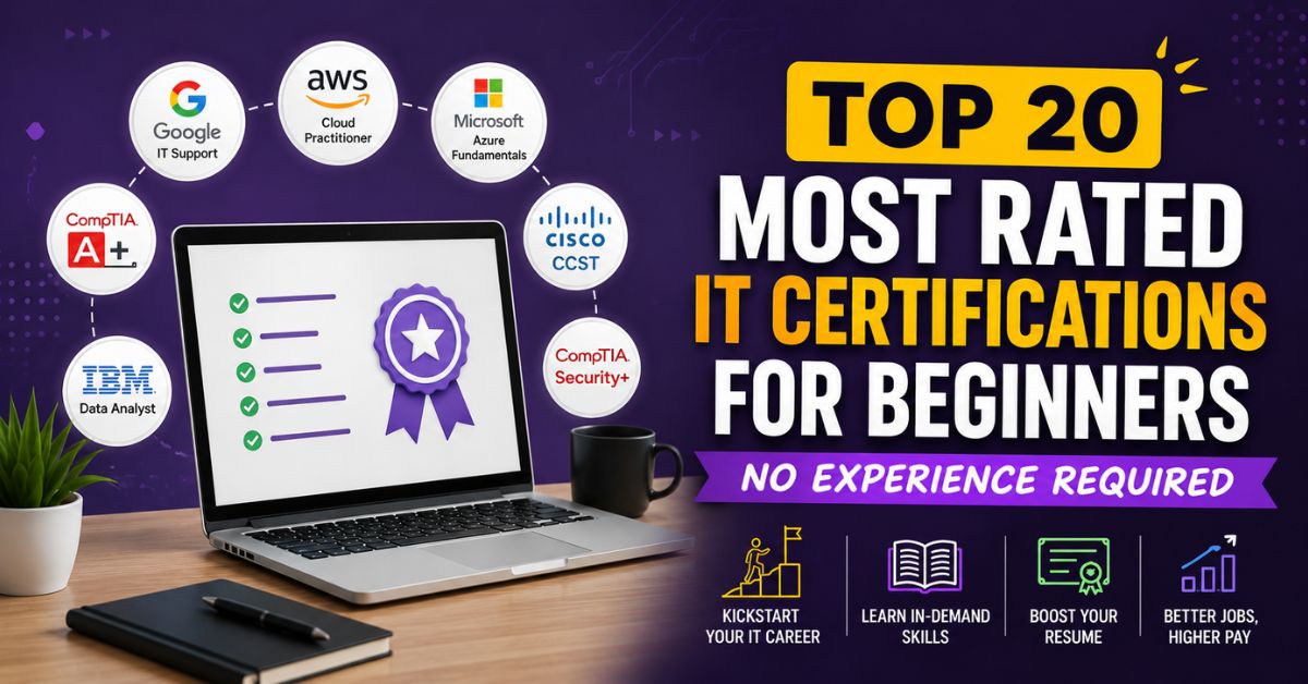 Most Rated IT Certifications for Beginners
