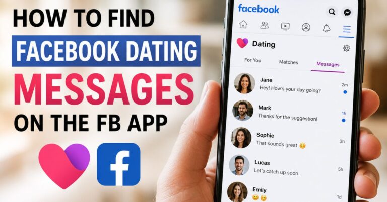 How To Find Facebook Dating messages On The FB App