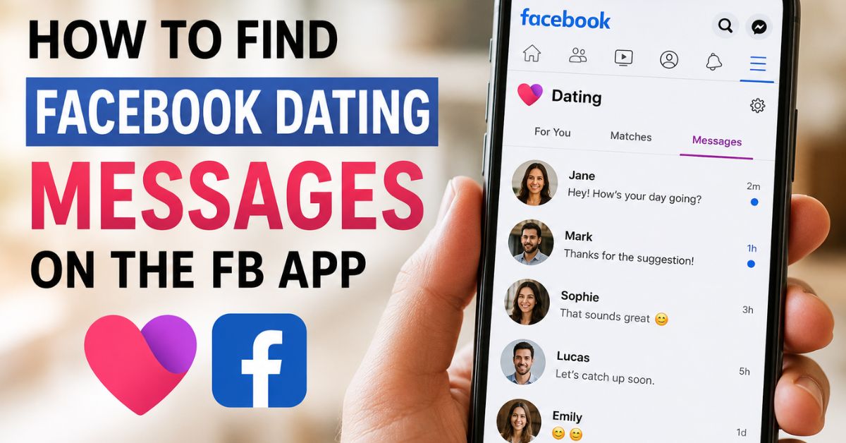 How To Find Facebook Dating messages On The FB App