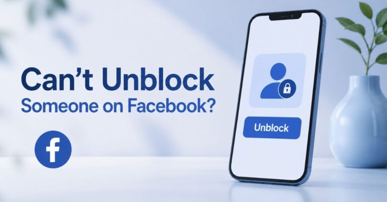 Why can't I unblock someone on Facebook? How To Solve It