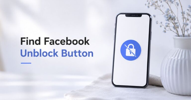 Facebook Unblock Button Missing
