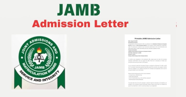 How to Print JAMB Admission Letter After Admission