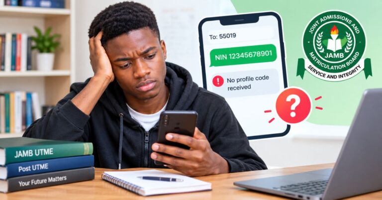 JAMB Profile Code Not Received After Sending NIN: What to Do in 2026